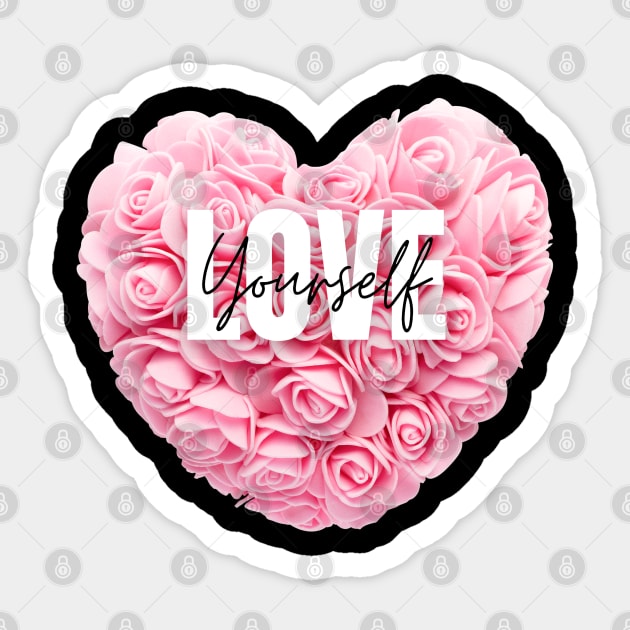 Lovely Rose Heart | Flower Heart | Valentine gift | Couple | lovers Unisex Sticker by STYLEEPOOL